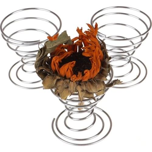 10 Pcs Stainless Steel Air Plant Stand Container Tillandsia Holder Tabletop Plant Display Rack Vase