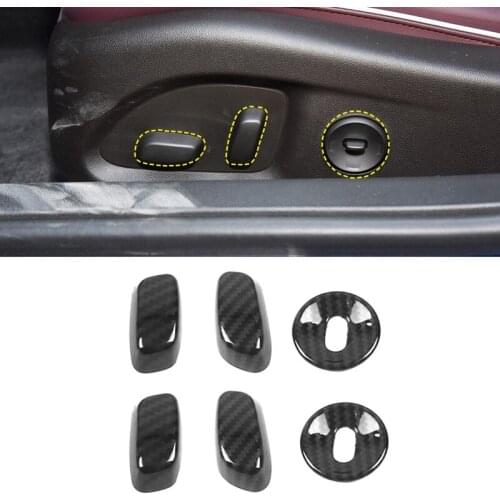 6Pcs for Cadillac CT4 2020 Seat Adjustment Knob Button Frame Cover Trims