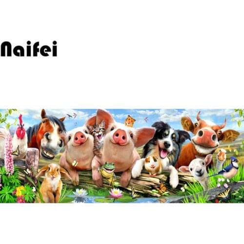 Diy Diamond Painting Full Square/ Round Cartoon Animal Cow Dog 5D Diamond Painting Mosaic Cross Stitch Embroidery Picture