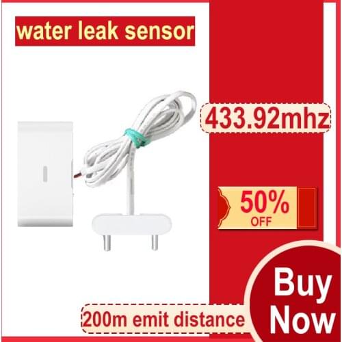QOLELARM water leakage sensor 433 wireless water leakage detector water leak alarm sensor level 12V working for home alarm kit