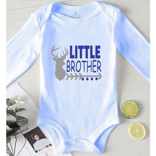 Jumpsuit Kids Autumn Deer Print Littler Brother Newborn Girl Outfits Toddler Boys Fall Costume Romper Baby Girls Clothes Winter