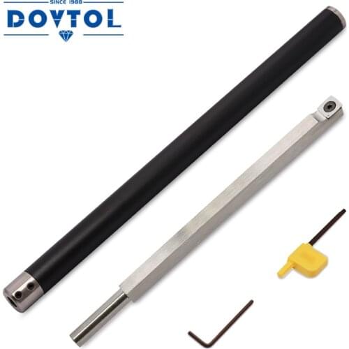Carbide Tipped Lathe Chisel Wood Turning Tool Set Rougher Tools Bar with 15mm Square Radius Carbide Insert Cutter for Wood Hobby