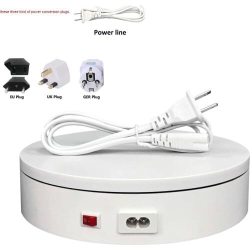 HQ 16cm 17sec/Lap 220V Load 10kg Electric Turntable 360 Degree Automatic Rotating Photography Product Video Shooting Display Sta