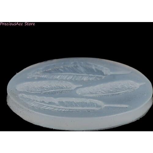 Epoxy Siliconen Mal DIY Handgemaakte Veer Hars Mallen Voor Hanger Sieraden Maken Gereedschap