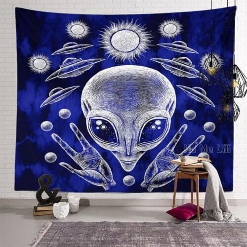 Alien Space Tapestry Dreamy Home Decor