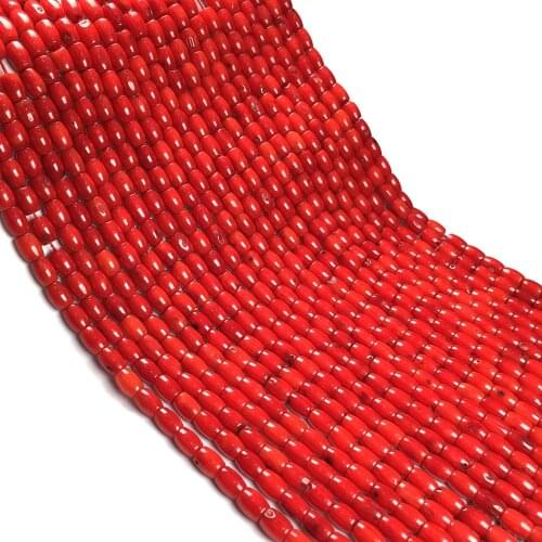 Artificial coral Beadeds Column shape isolation loose beads For jewelry making DIY bracelet necklace semi-finished accessorie
