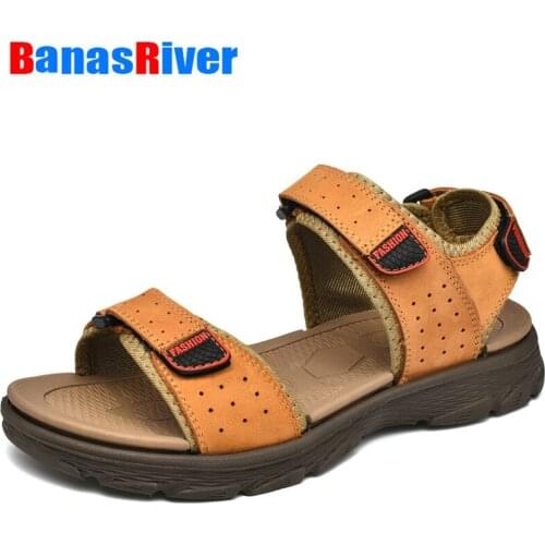 2021 Sport Summer Handmade Mesh Sneakers Casual Breathable Men Shoes Outdoor Beach Wading Comfortable Walking Sandals Big Size