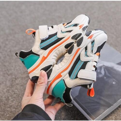 Unisex Sneakers For Girls Boys Comfortable Breathable Children Casual Shoes Flat Kids Sneakers Hook Loop Easy For Student Shoes