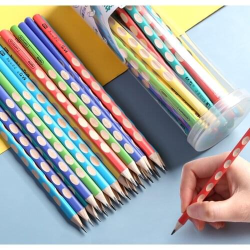 M&G 30pcs/lot Triangle Grooved Bulk Wooden Pencils No Harmful Lead Elements Triangle 2B/HB for School and Office Stationery