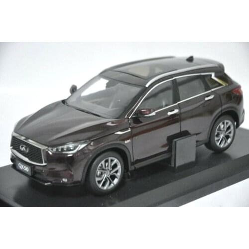 1:18 Diecast Model for Nissan Infiniti QX50 2018 Red Brown SUV Alloy Toy Car Miniature Collection Gifts Hot Selling QX EX25