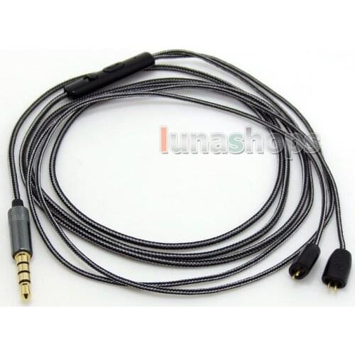 OFC Soft Cable + Mic Remote For M-Audio IE-20XB IE40 IE30 IE10 IEM In ear Monitor LN004631
