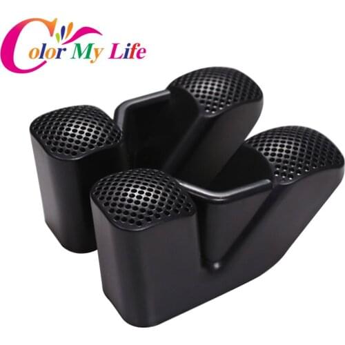 Color My Life Car Under Seat Air Condition Air Outlet Cover Sticker for Renault Kadjar Koleos for Samsung QM6 2016 2017 2018