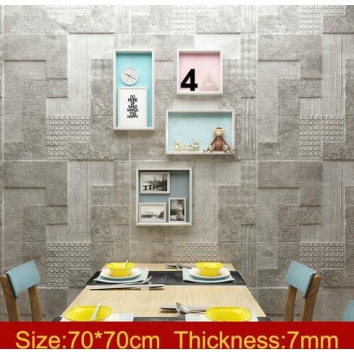3D Stereo Wall Stickers Bedroom Self-adhesive Wallpaper Waterproof Creative Network Red Live Room Decoration Nordic Wallpaper