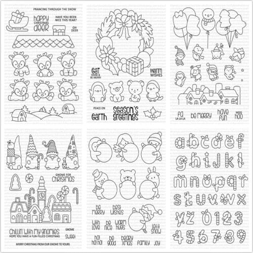 Lovely animals Transparent Clear Silicone Stamp/Seal for DIY scrapbook/photo album Decorative clear stamp sheets ST0875
