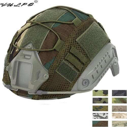 VULPO Airsoft Paintball Army Helmet Cover CS Wargame Tactical Helmet Cover for Fast MH PJ BJ Helmet Accessories