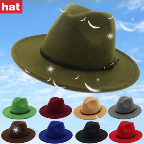 Fashionable Retro Top Hat High Quality Material Soft Hats For Women Belt Buckle Design Suitable For Beach Womens Cap Sombrero