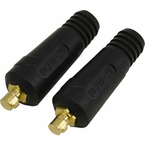 Universal 2pcs TIG Welding Cable Panel Connector-Plug DKJ10-25 200Amp Quick Fitting Welding Accessories