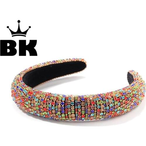 The Hiphop Miami Iced Out Rhinestone for Women Multi Layer Simulated Color Bubble Hair Circle Clam Jewelry