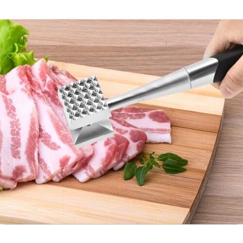 1 Pcs Loose Meat Hammer Double Sides Zinc Alloy Meat Tenderizer Mallet Tool Kitchen Tool Cooking Tools 2020 Hot Sale New Arrived