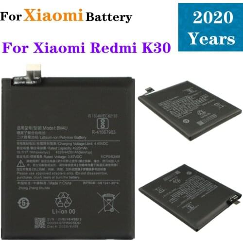 2020 Years BM4U Battery For Xiaomi Redmi K30 Supreme Version Phone Battery 4420mAh 100% Capacity Battery