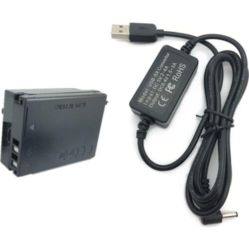 DR-80 Dummy Battery + USB Adapter Charging Cable for Canon G1 X / G3 X / G15 / G16 / SX40 HS Cam Power Bank as NB-10L NB10L DR80