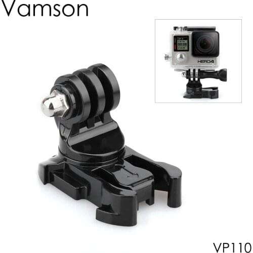 Vamson for Gopro Accessories 360 Degree Rotate Buckle Base Mounts Surface Adapter For GoPro Hero 8 7 6 5 4 3+ for Yi 4K VP110