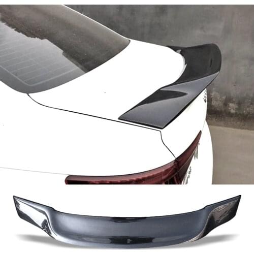 Car Trunk Spoiler Carbon Fiber FRP Auto Rear Trunk Wing R Style Refit Accessories Spoiler For Audi A4 B9 Sedan 2017-2019