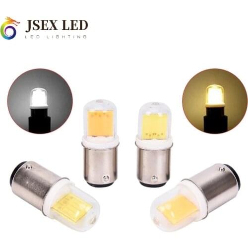 BA15 LED Light Bulbs, Dimmable 7W Equivalent 50W Halogen AC 12V/110V/220V BA15D Bin-pin Base, COB Bulbs for Home Lighting