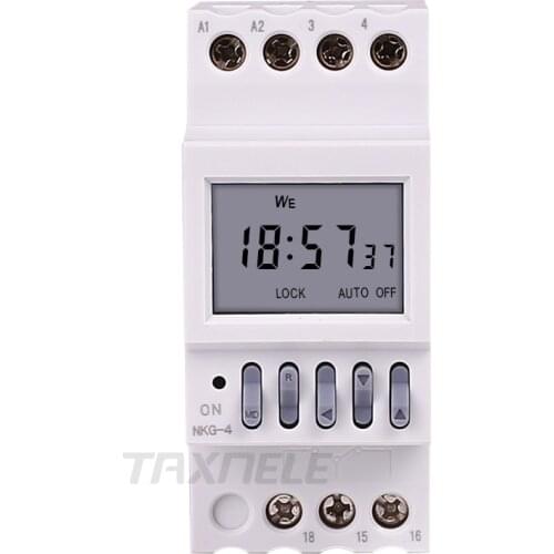 Din Rail Timer Switch School Bell Controller Digital Weekly Programmable Electronic Time Switch 220V Auto Bell Ring Timer