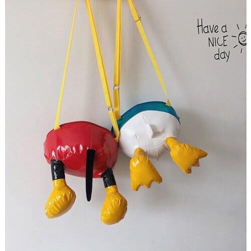 Disney Childrens Cartoon Minnie Mickey Donald Duck Girl Messenger Bag Shoulder Bag Fashion Decoration Bag