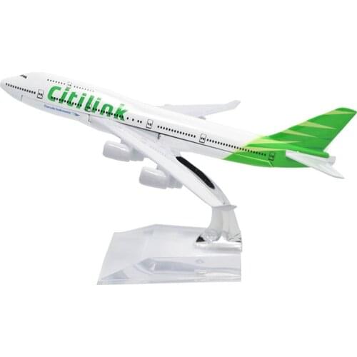 TANG DYNASTY(TM) 1:400 16cm Boeing B747-400 Citilink Metal Airplane Model Plane Toy Plane Model