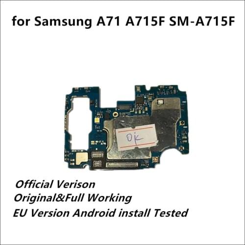 Europe Version for SM-A715F Mainboard with Full Chips Original Unlocked for Samsung A71 motherboard A715F Motherboard