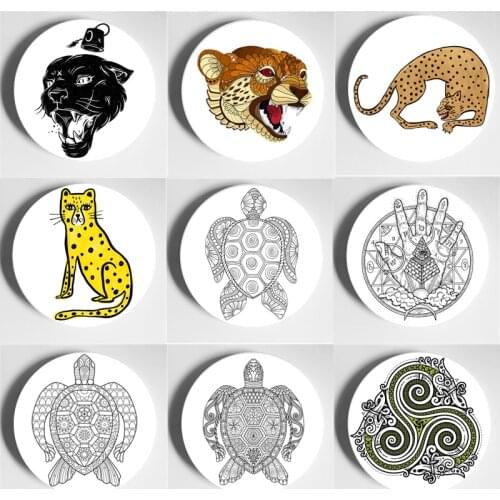 Ceramic Art Nouveau Decorative Plate Unique Art Plate Atmosphere Porcelain Wall Plate Exquisite Design Wall Decoration