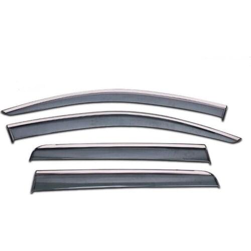 Window Visor Vent Shade Rain Sun Guard Deflector Awnings Shelters Covers For Mitsubishi Outlander 2013 - 2019