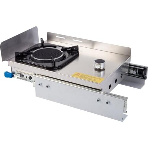Boat Caravan RV Camper Stainless Steel Mini 1 Burner Pull Type Gas Stove 400*290*150mm GR-C008