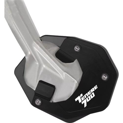 Motorcycle For Yamaha T7 Tenere 700 Tenere700 2019 2020 2021 Aluminum Foot Enlarger Foot Side Stand Extension Plate with logo
