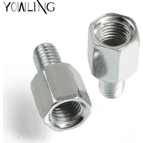 Motorcycle Reaview Mirrors Bolts Screw Adapter M10 M8 thread Convertor FOR Honda Kawasaki SUZUKI GSXR 1000 600 750 V-STROM sv650