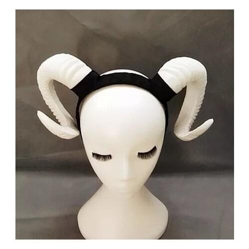 Cute White Black Antler Deer Horn Hair Hoop Girls Headband Makeup Hair Accessories For Fashion Birthday Party Carnival Cosplay