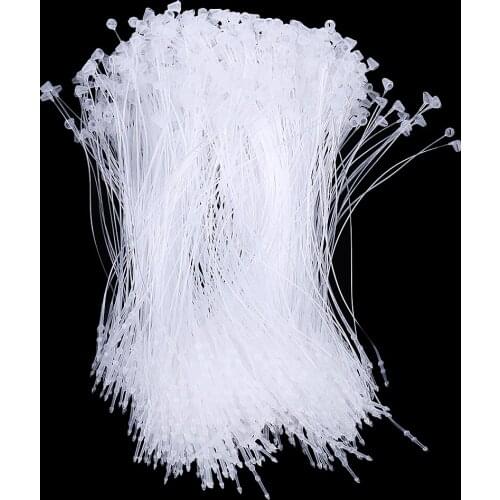 Plastic Hang Tag String Snap Lock Fastener Hand Use Tagging Supplies 8cm