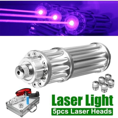 The most powerful blue laser flashlight with super far radiation 10000m laser sight, adjustable focus burning match/candle/cigar
