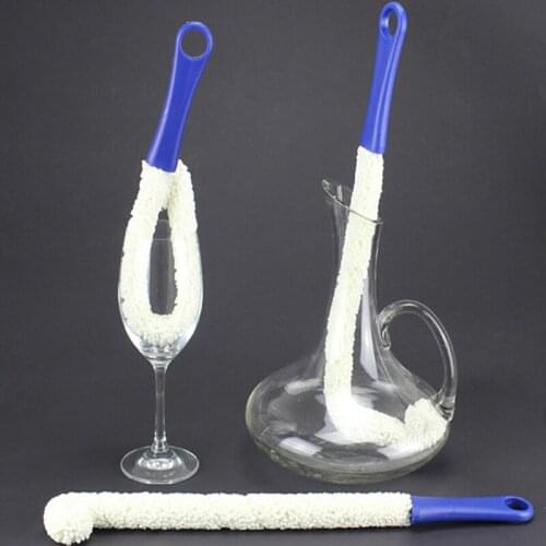 Decanter brush Multifunctional bendable and foldable brush Wine glass brush Milk bottle brush
