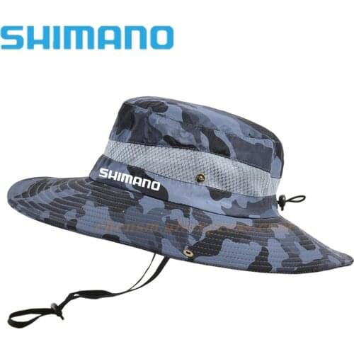 Shimano Men Summer Fishing Cap Mountaineering Outdoor DAWA Fishing Hat Sunscreen Neck Protection Breathable Windproof Sun Hat