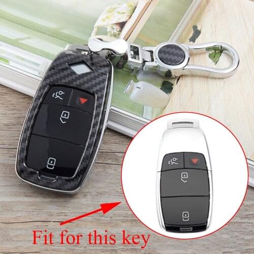 Smart Key Fob Fit For Benz E S Class W213 W222 S213 C217 2018 2019 Accessories Key Holder Case Bag Box Shell Cover Carbon Fiber