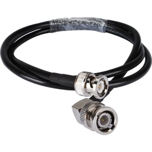 Superbat BNC Plug Right Angle to BNC Plug Straight Pigtail Cable RG58 RF Coaxial Jumper Cable Connector