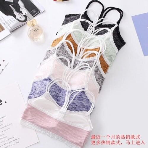Famli Teenage Girl Training Bra With Chest Pad Adolescente Casual Bra For Teens Cotton Bra For Girls Underwea