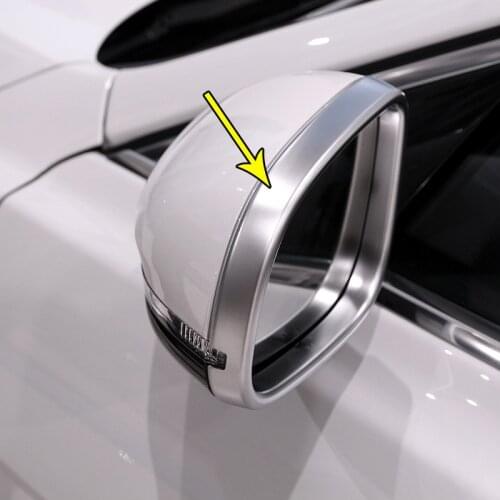 2Pcs For Jaguar XE X760/XJL XJ X351/XFL XF X250 X260 Car-styling Chrome ABS Matte Side Rearview Mirror Frame Cover Trim Sticker