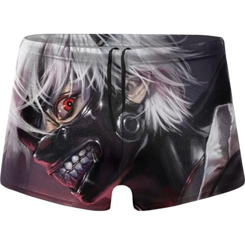 2020 Summer Swimwear Men Swimsuit Tokyo Ghoul Boy Swim Suits Boxer Shorts Swim Trunks Swimming Surf