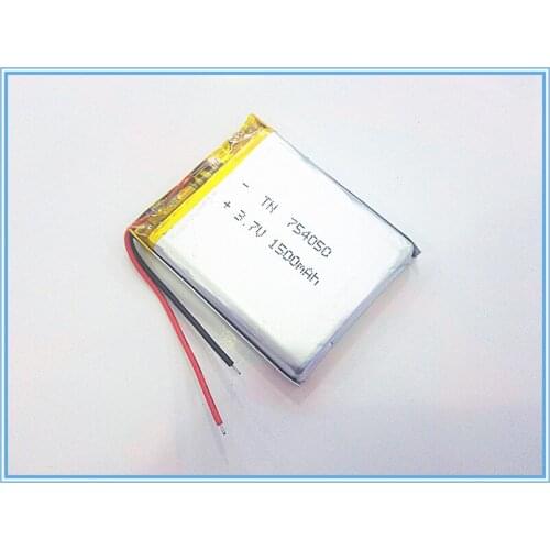 3.7V,1500mAH,[754050] PLIB; polymer lithium ion / Li-ion battery for dvr,GPS,mp3,mp4,cell phone,speaker
