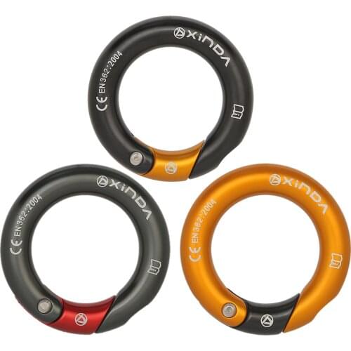 Rappel Ring 23KN Aluminum Arborist Sports Hammock O Ring Connector Outdoor Belay Rappel Equipment