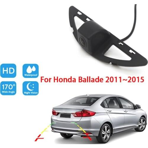Vehicle Rear View Camera For Honda Ballade 2011 2012 2013 2014 2015 CCD Full HD Night Vision Backup Parking Camera Waterproof